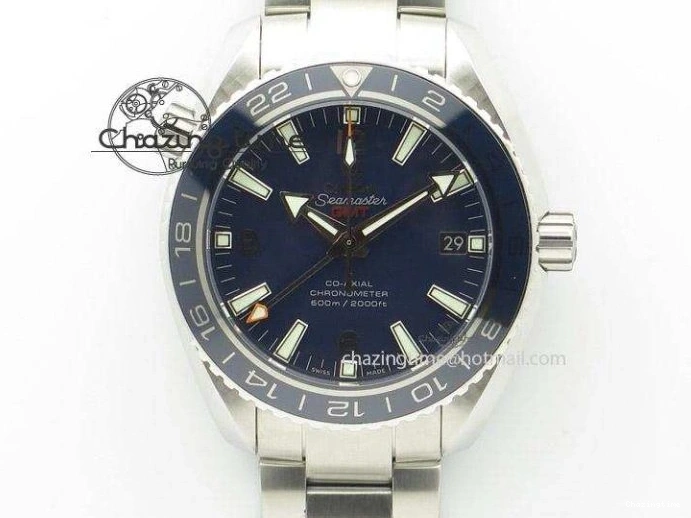 0123 StreetReady 2018 Seamaster Diver 300M VSF 1:1 Best Edition Blue Ceramic Gray Dial on Blue Rubber Strap A8800 V2 (Black Balance Wheel) 7963